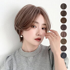 「マッシュハンサムショート」 ウィッグ ショート 自然 ボブ レディース フルウィッグ ショートボブ ウイッグ ストレート 小顔 かつら 女性 医療用ウィッグ 黒髪 コスプレ 男装 メンズ ハイトーンカラー センターパート 医療用 派手髪 大人 ブラック 茶色 普段使い FKR