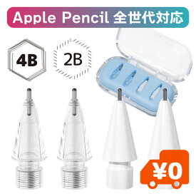 Apple Pencil全世代対応 アップルペンシル 交換ペン先 2B／4B 書き味が選べる 紙のような描き心地 TPU素材採用
