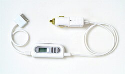 充電機能付きiPod用FMトランスミッター(白)