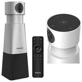 【送料無料】PHILIPS WEBカメラ 4K高解像 ウエブカメラ 多機能ビデオ PSE0550 スピーカー 会議用カメラ 高出力 マイク ノイズ抑制 音声自動追尾機能 オートフォーカス 4倍デジタルズーム バッテリー搭載 リモート スマートミーティング 日本メーカー フィリップス 在宅