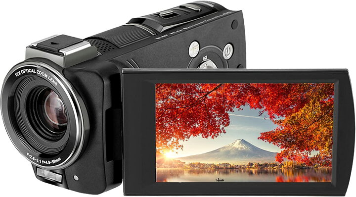 楽天市場】【送料無料】KEIYO ビデオカメラ AN-S101 4K VIDEO CAMERA 