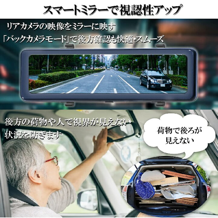 楽天市場】【送料無料】KEIYO デジタルバックミラー AN-M005 防眩機能 
