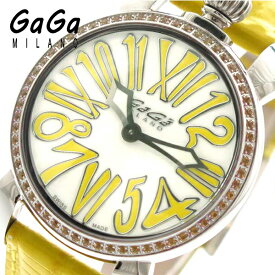 ガガミラノ GAGA MILANO 腕時計 レディース 602506 ホワイト イエロー