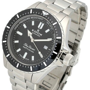 GhbNX EDOX rv 80120-3NM-NIN Y XJC_Co[ lv`jA I[g}eBbN NEPTUNIAN AUTOMATIC  ubN Vo[