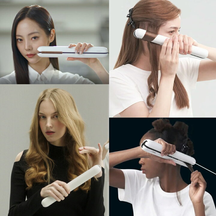 楽天市場】エスティ Aesty ヘアアイロン ブラック コードレス 韓国発