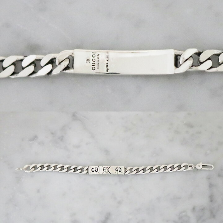 適当な価格 グッチ ブレスレット メンズ シルバー ブラック Gucci J8400 0701 21 並行輸入品 Fucoa Cl