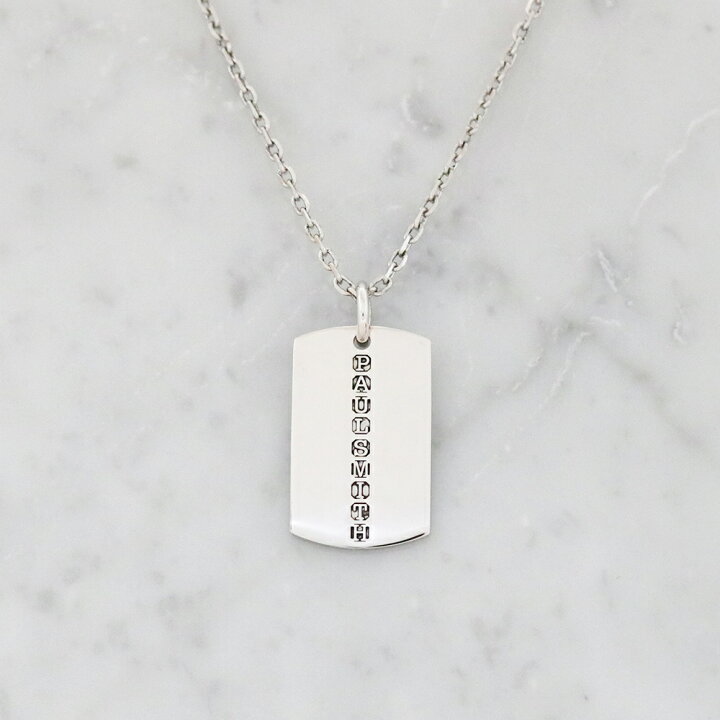 楽天市場 ポールスミス ネックレス メンズ M1a Neck Gdtag Paul Smith アクセサリー ドックタグ プレート ロゴ シルバー 海外インポート 男性 彼氏 旦那 息子 誕生日プレゼント バレンタイン 記念日 ウォッチリスト
