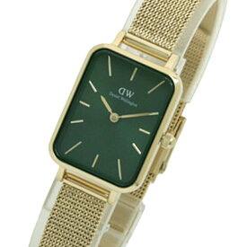 ダニエルウェリントン DANIEL WELLINGTON Quadro 20x26mm Pressed Evergold Gold Emerald DW00100563 腕時計 レディース グリーン クオーツ