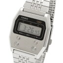カシオ CASIO A1100D-1 腕時計 メンズ レディース シルバー クオーツ デジタル