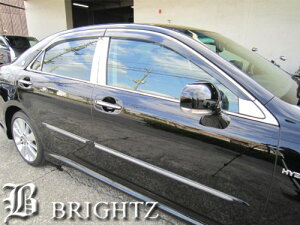 【 BRIGHTZ クラウンハイブリッド GWS204 超鏡面ステンレスメッキピラーパネル バイザー無用 8PC 】 【 PIL−SIL−179 】