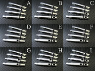 【 BRIGHTZ ヴァンガード 33 38 クロームメッキドアハンドルカバーノブ フルカバータイプ 】 【 COR−NOB…
