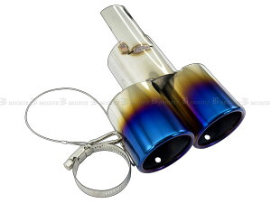 【 BRIGHTZ ヴェゼル RV ステンレス2本出しマフラーカッター 青 】 【 MUF−CUT−028 】 RV3 RV4 RV5 RV6 V3 V4 V5 V6 3 4 5 6 ベゼル ヴエゼル