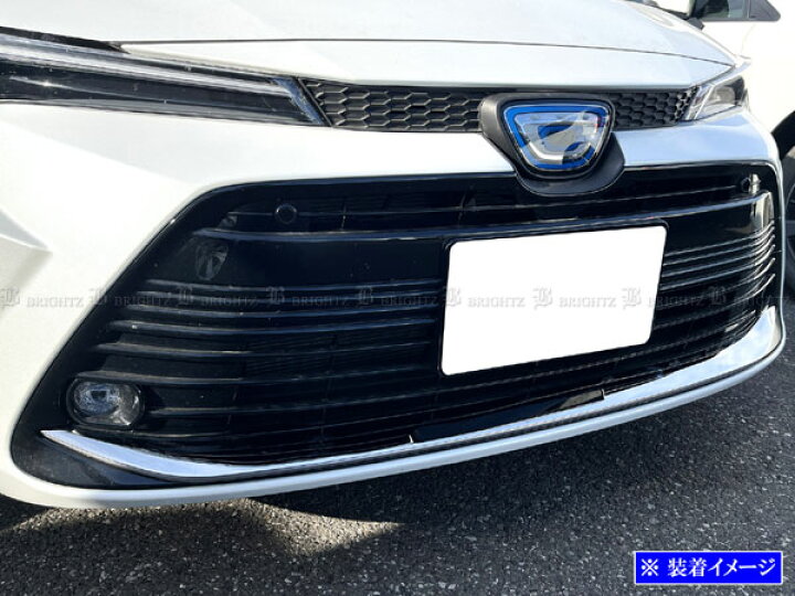 BRIGHTZ カローラ 17 215 219 後期 超鏡面ステンレスメッキフロントリップカバー FRO−LIP−081