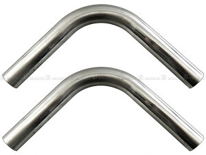 �y BRIGHTZ 38�� 90�x �X�e�����X �Ȃ��p�C�v 1.2mm�� 2PC �z �y CUR�|PIPE�|042�|2PC �z 38�p�C 38�� 90°