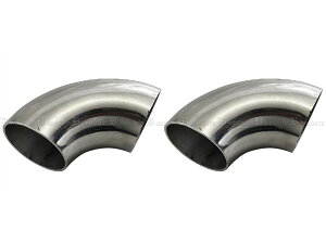 �y BRIGHTZ 48�� 90�x �X�e�����X�Ȃ��p�C�v�G���{ 1.2mm�� 2PC �z �y MUF�|JOI�|023�|2PC �z 48�p�C 48�� 90°