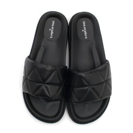 キルティング サンダル 靴 レディース シャワーサンダル ぺたんこ 歩きやすい スリッパ 送料無料 黒 白 厚底 842Brignton