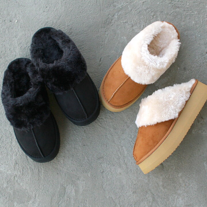 UGG ファー付きサボサンダル ブラック 5（アグ UGG COQUETTE 5125 