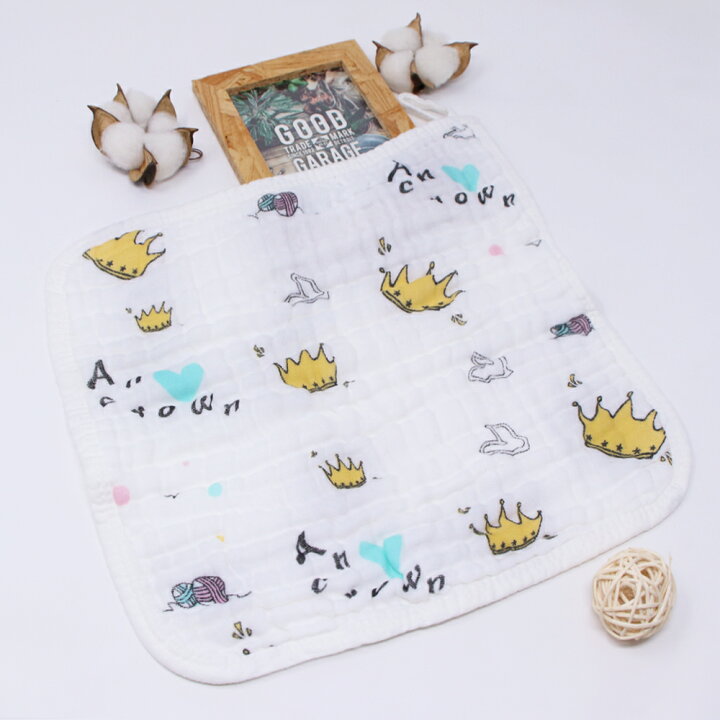 楽天市場】BRILBE ガーゼタオル ベビー フェイスタオル ハンドタオル ガーゼタオル ガーゼハンカチ キッズ ループ 付 6重 6枚組 保育園  30 × 30cm 綿100％ 入園準備 新生児 バスタオル バスタオルト 赤ちゃん よだれふき お食事 沐浴 出産祝い 通気性 吸水 :  BRILBE SHOP