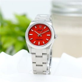【60回払いまで金利0%】ロレックス オイスターパーペチュアル 277200 コーラルレッド 付属品完品 ROLEX 新品レディース 腕時計 送料無料