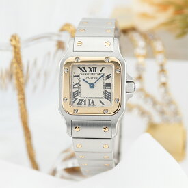【60回払いまで金利0%】カルティエ サントス ガルベ SM W20012C4 CARTIER 中古レディース 腕時計 送料無料