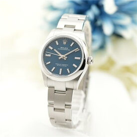 【60回払いまで金利0%】ロレックス オイスターパーペチュアル 31 277200 メッドブルー 付属品完品 ROLEX 新品レディース 腕時計 送料無料