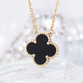 【60回払いまで金利0%】ヴィンテージ アルハンブラ ペンダント イエローゴールド オニキス VCARA45800 Van Cleef & Arpels 中古ネックレス 腕時計 送料無料