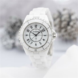 【60回払いまで金利0%】シャネル J12 ホワイトセラミック 33mm H5698 付属品完品 CHANEL 中古レディース 腕時計 送料無料