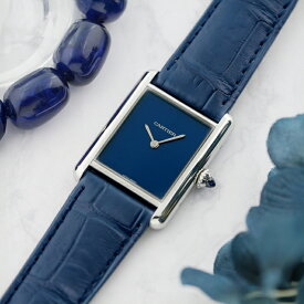 【60回払いまで金利0%】カルティエ タンク マスト ウォッチ WSTA0055 ブルー CARTIER 中古レディース 腕時計 送料無料