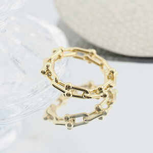 ティファニー ハードウェア マイクロリンク リング イエローゴールド 10号 72666828 TIFFANY & Co. 新品リング ブランドジュエリー 送料無料