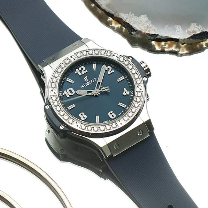 楽天市場】ウブロ ビッグ・バン スチール ブルー ダイヤモンド 38mm  