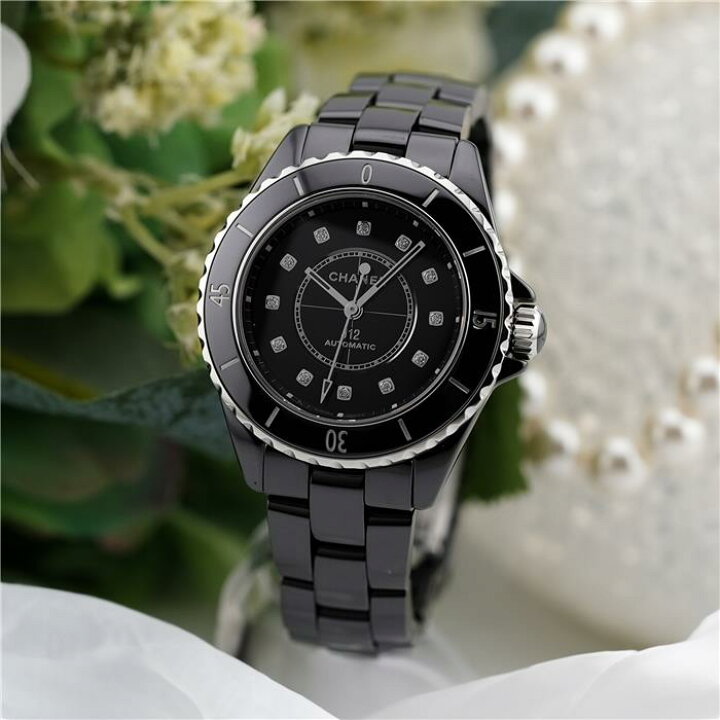 楽天市場】シャネル J12 33mm ブラックセラミック ダイヤモンド 