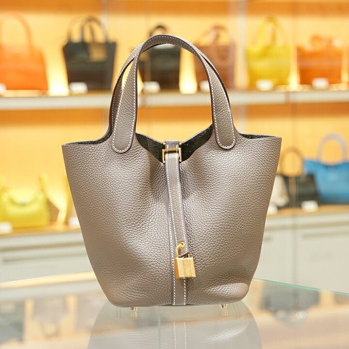 楽天市場】ピコタンロックPM エトゥープ ゴールド金具 HERMES 新品  