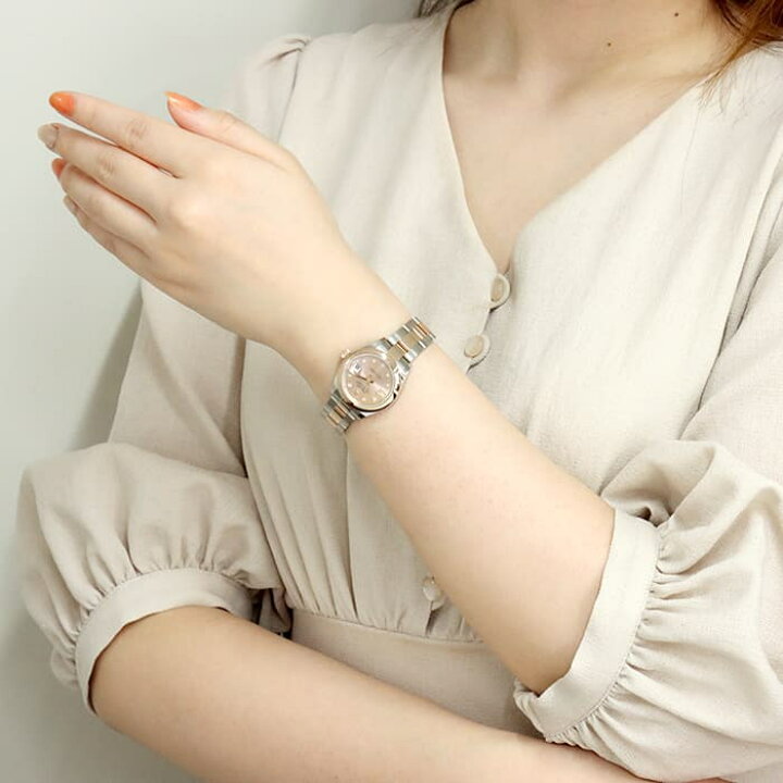 楽天市場 ロレックス デイトジャスト g ピンク スターダイヤ オイスターブレスレット Rolex 新品レディース 腕時計 送料無料 レディースブランド サロンbriller