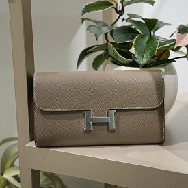【60回払いまで金利0%】エルメス コンスタンス トゥーゴー エプソン エトゥープ シルバー金具 HERMES 新品財布 ブランド小物 送料無料