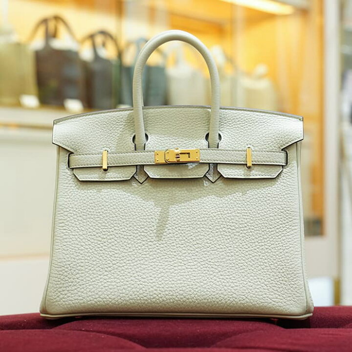 楽天市場】エルメス バーキン25 トゴ グリネヴェ ゴールド金具 HERMES 