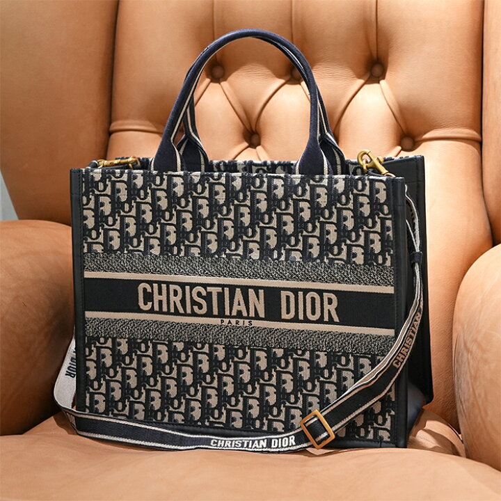 楽天市場】クリスチャン・ディオール ブックトート バッグ ミディアム  