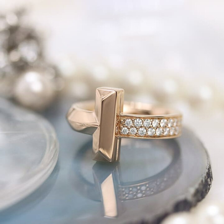 楽天市場】ティファニー ティファニーT Tワンリング ローズゴールド  