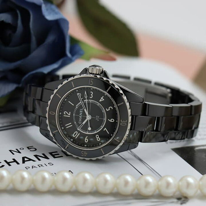 楽天市場】シャネル J12 ブラック セラミック 33mm H5695 CHANEL 新品  