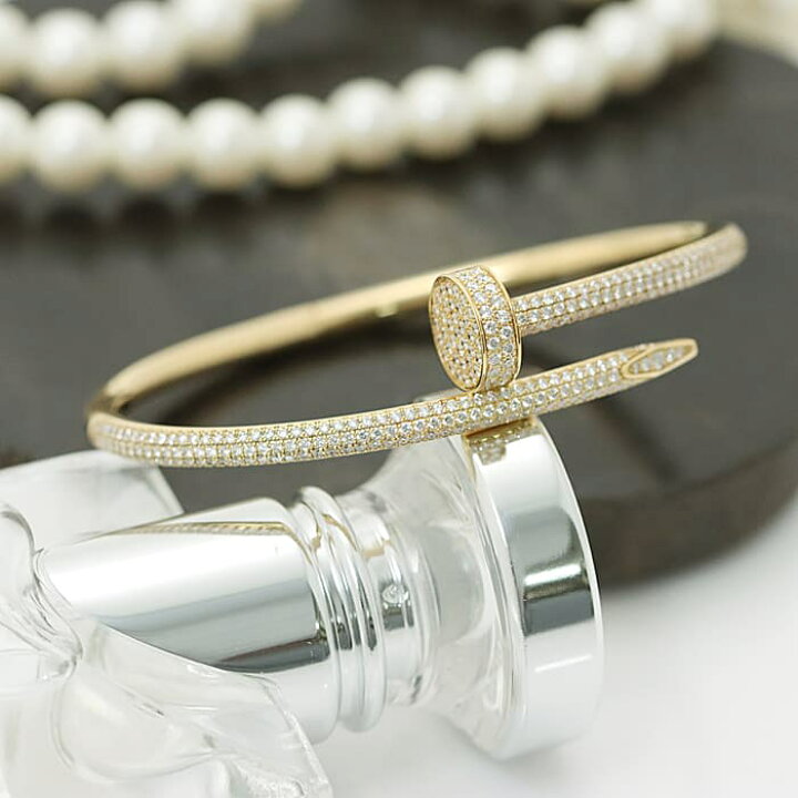 カルティエ Cartier ジュストアンクルブレス #17 K18イエローゴールド  
