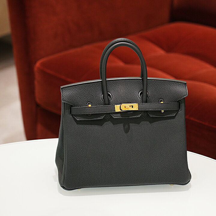楽天市場】エルメス バーキン25 トゴ ブラック ゴールド金具 HERMES  