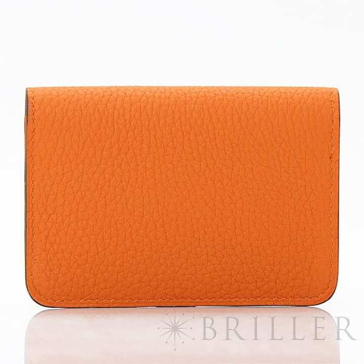 楽天市場】エルメス ドゴンカード トゴ オレンジ シルバー金具 HERMES 