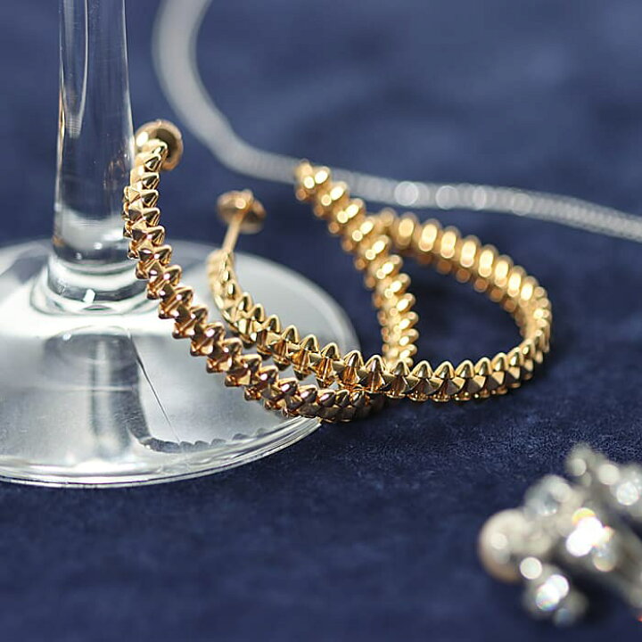 楽天市場】カルティエ クラッシュ ドゥ カルティエ フープ イヤリング  