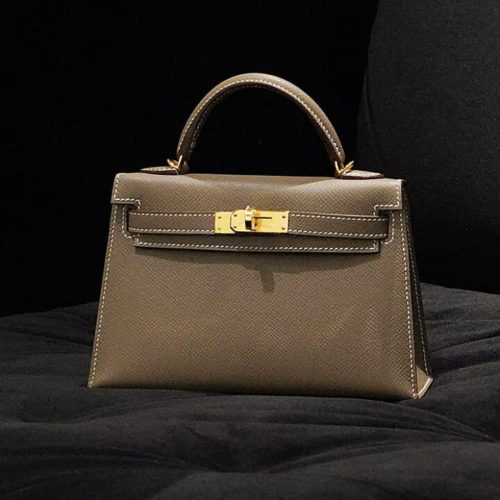 楽天市場】エルメス ミニケリー2 エプソン エトゥープ ゴールド金具  