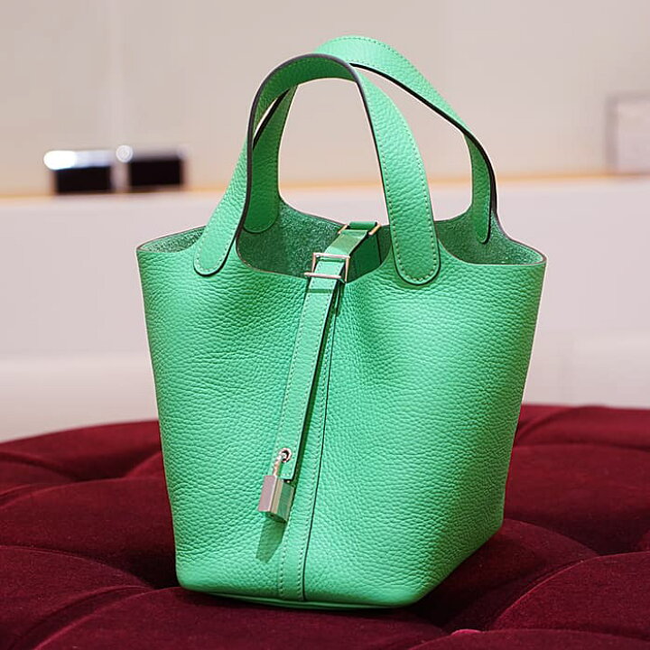 楽天市場】エルメス ピコタンロック PM トリヨンクレマンス ヴェール  