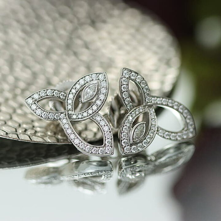 楽天市場】ハリー・ウィンストン リリークラスター ピアス プラチナ  