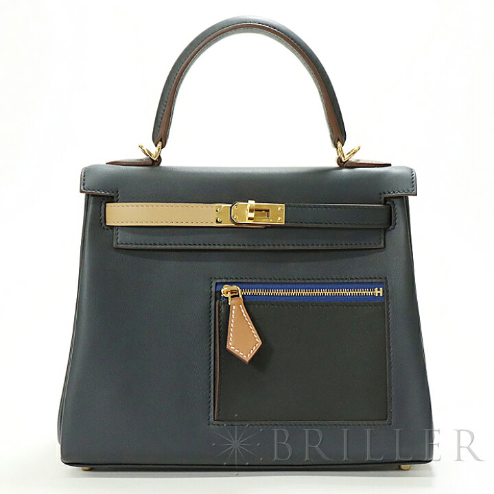 楽天市場】エルメス ケリー25 カラーマティック スイフト ブルー  