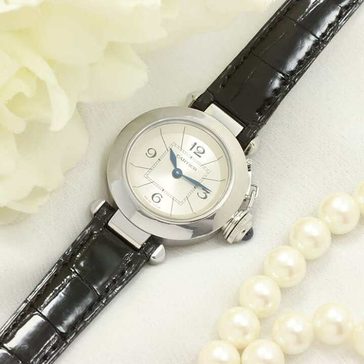 楽天市場】カルティエ ミスパシャ 27mm W3140025 シルバー CARTIER  