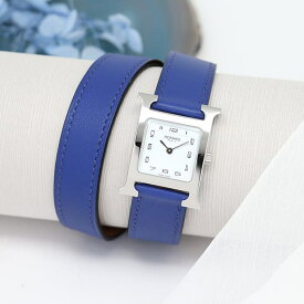エルメス Hウォッチ HH1.210.131/SW7T1 ドゥブルトゥール ブルー HERMES 新品レディース 腕時計 送料無料