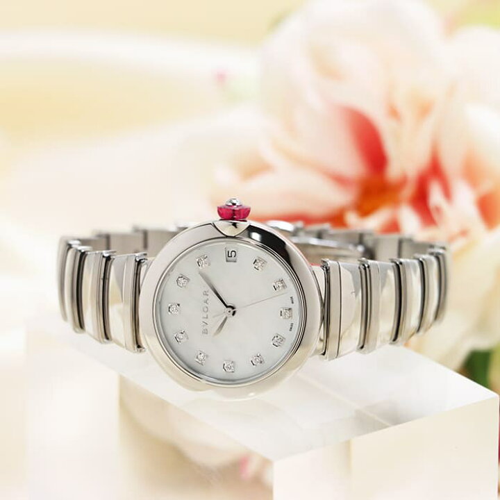 楽天市場】ブルガリ ルチェア LU33WSSD/11 ホワイトMOP 11Pダイヤ  