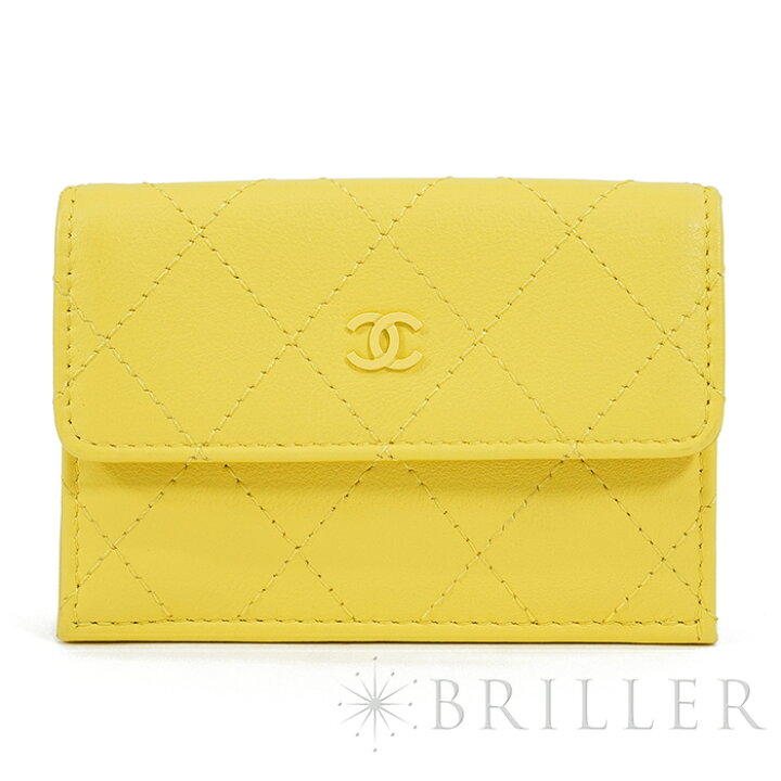楽天市場】シャネル スモールフラップ ウォレット イエロー CHANEL 未 